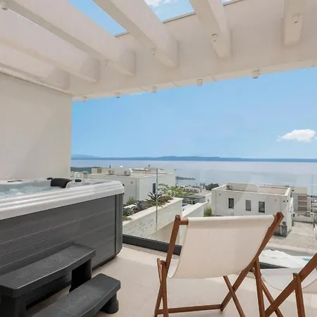 Rosemary West - Heated Infinity Swimming Pool - Jacuzzi - Sea View Makarska